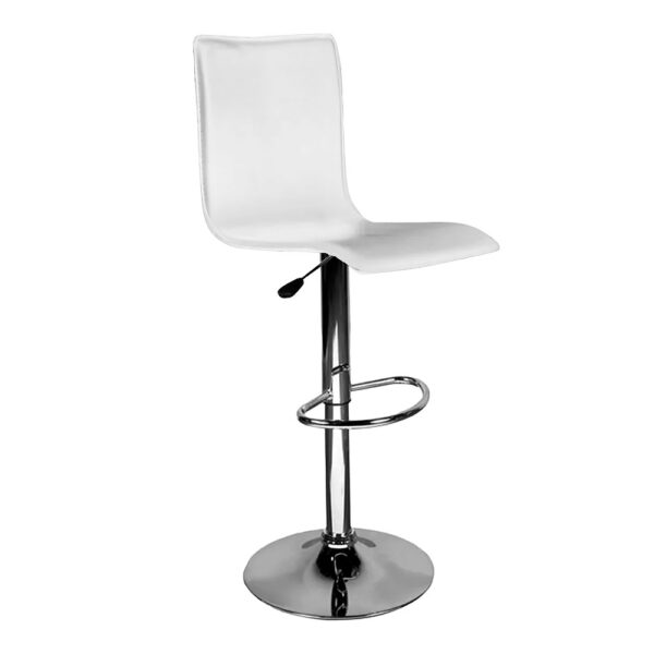 Banqueta Ecocuero Respaldar Alto Blanco