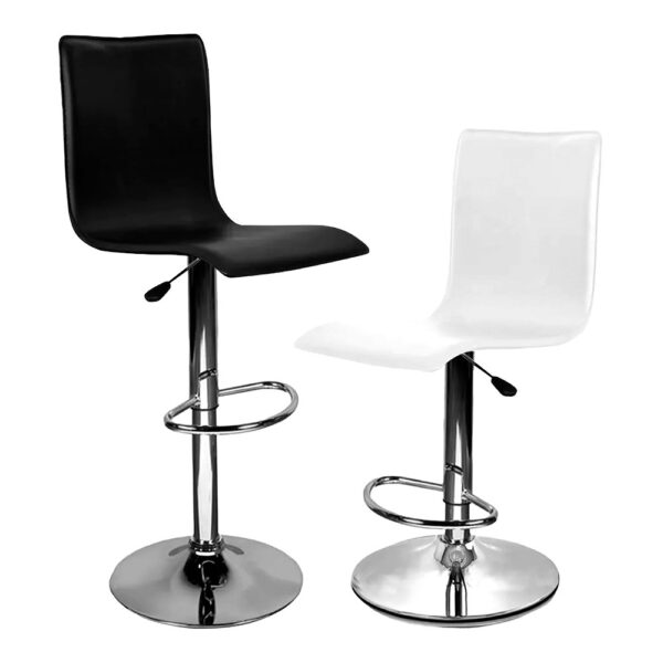 Banqueta Ecocuero Respaldar Alto Blanco - Imagen 3
