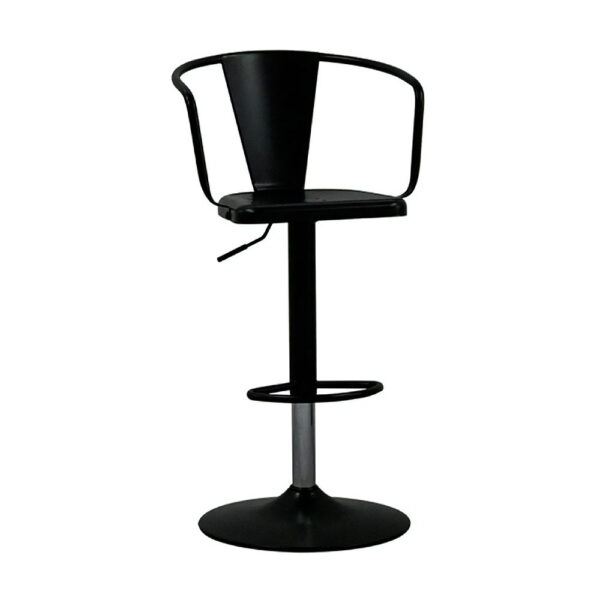 Banqueta Tolix Con Respaldo Regulable Negro Gris - Imagen 3