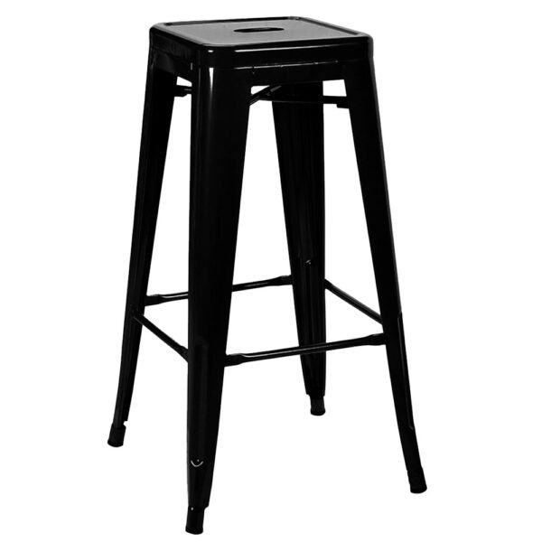 Banqueta Tolix sin respaldo Negro